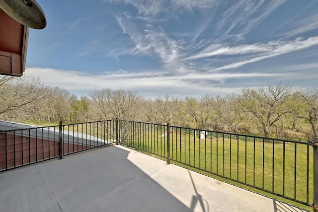 view of patio / terrace featuring a balcony