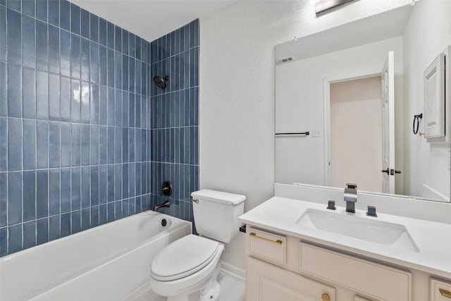 471 Bayou Bend Dr, Buda, TX 78610 - bathroom with vanity, toilet, and  shower combination