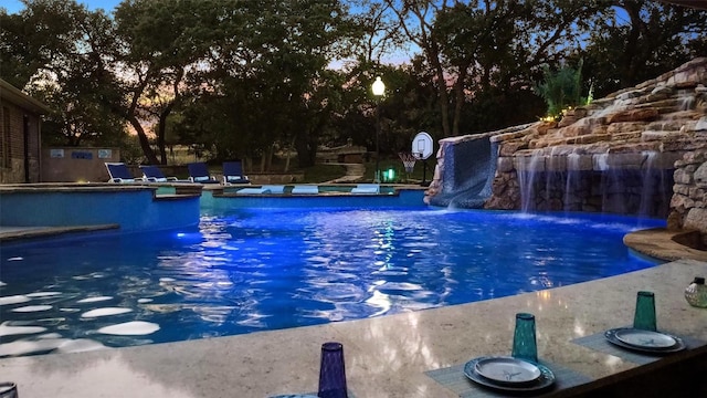 3801 Panther Hall, Leander, TX 78641 - view of pool with a water slide