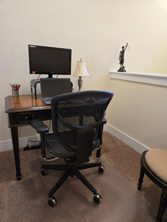 1717 Roseburg Dr, Austin, TX 78754 - office featuring carpet and baseboards