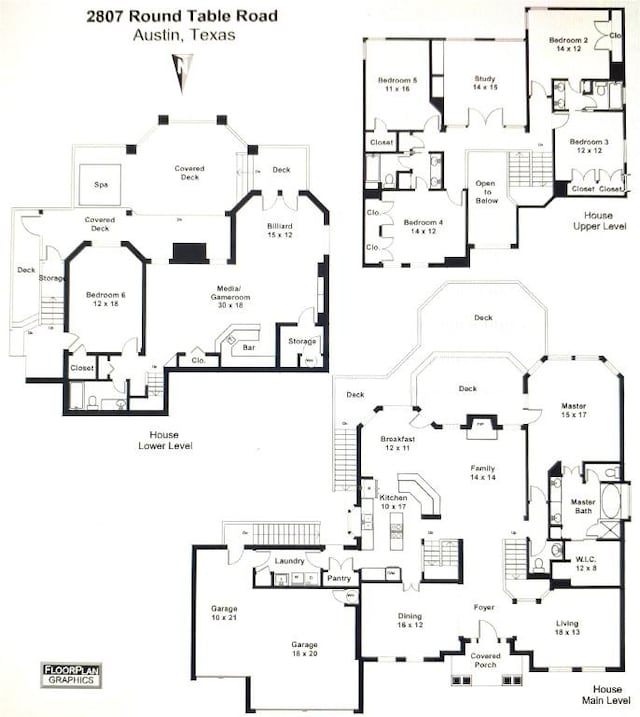 2807 Round Table Rd, Austin, TX 78746 - view of property floor plan