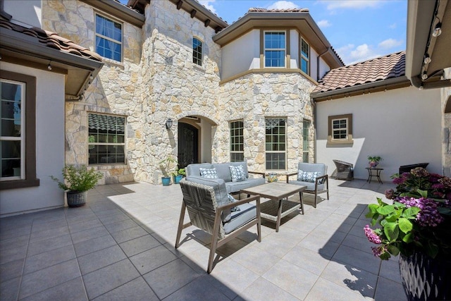 1600 Morning Moon Cir, Austin, TX 78732 - view of patio featuring outdoor lounge area