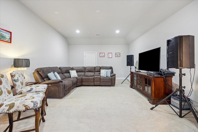 1600 Morning Moon Cir, Austin, TX 78732 - living room with light carpet and recessed lighting
