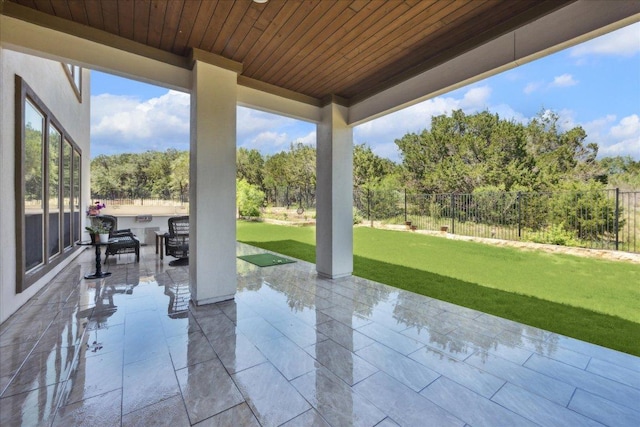 1600 Morning Moon Cir, Austin, TX 78732 - view of patio / terrace featuring view of scattered trees