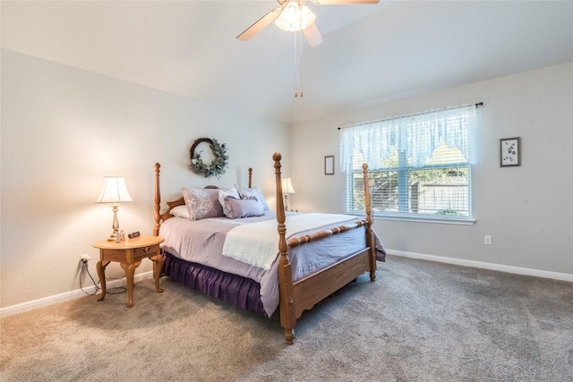 351 Still Hollow Crk, Buda, TX 78610 - bedroom with carpet flooring, baseboards, and ceiling fan