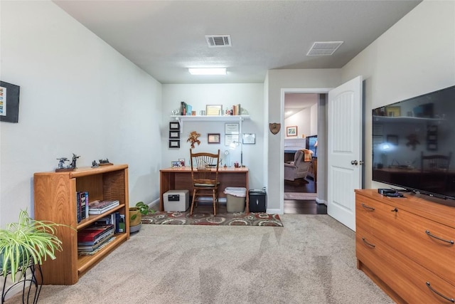 351 Still Hollow Crk, Buda, TX 78610 - home office featuring carpet flooring and baseboards