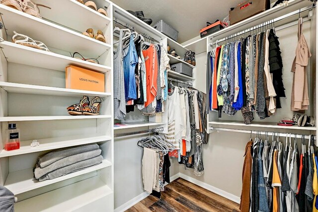 409 Hurst Creek Rd, Lakeway, TX 78734 - walk in closet with wood finished floors