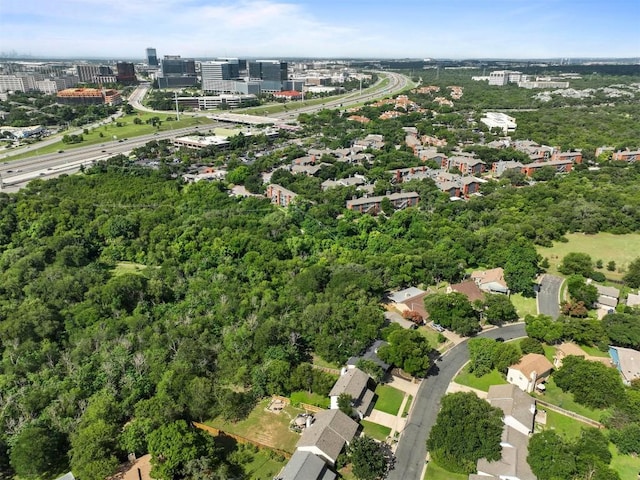 3005 Canter Ln, Austin, TX 78759 - aerial view of property and surrounding area with nearby urban area