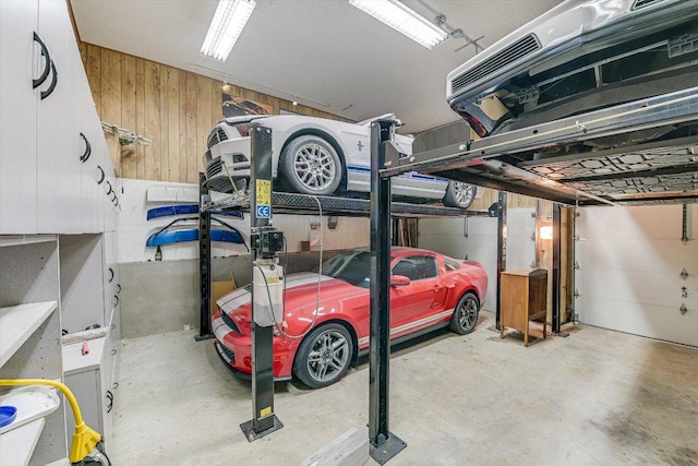 7304 Halbert Dr, Austin, TX 78750 - garage with wooden walls