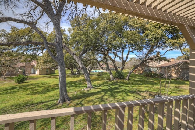 36 Oak Villa Dr # C-2, Canyon Lake, TX 78133 - view of yard featuring a pergola