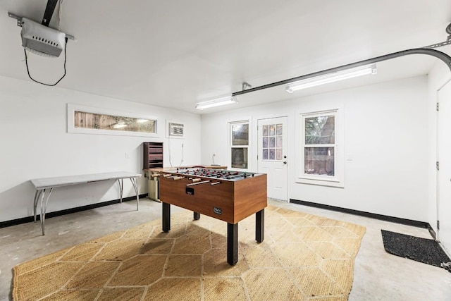 2310 Euclid Ave, Austin, TX 78704 - rec room with baseboards and concrete flooring