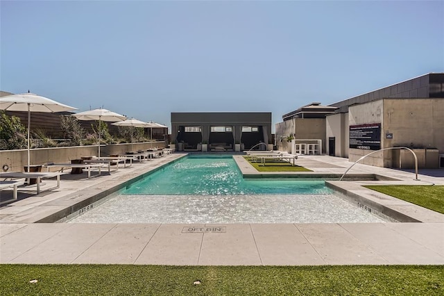 210 Lavaca St Unit 2312, Austin, TX 78701 - community pool with a patio
