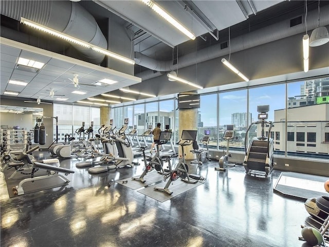 210 Lavaca St Unit 2312, Austin, TX 78701 - workout area with visible vents