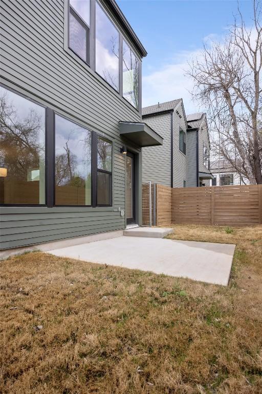 2209 Mcfly Pl, Austin, TX 78723 - rear view of house featuring a patio area