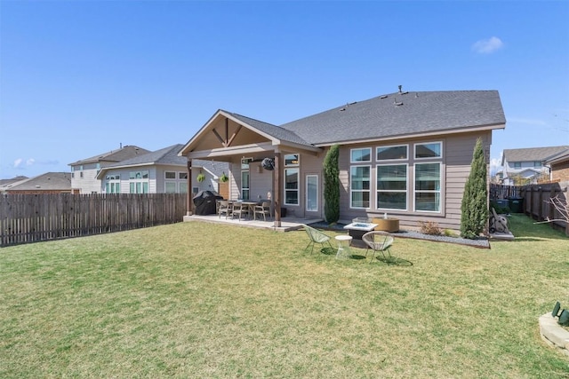 5833 Bianca Dr, Round Rock, TX 78665 - back of house featuring a fenced backyard and a patio