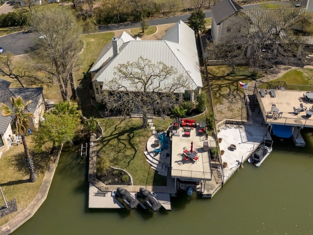 3012 Driftwood Ln, Horseshoe Bay, TX 78657 - aerial view of a nearby body of water