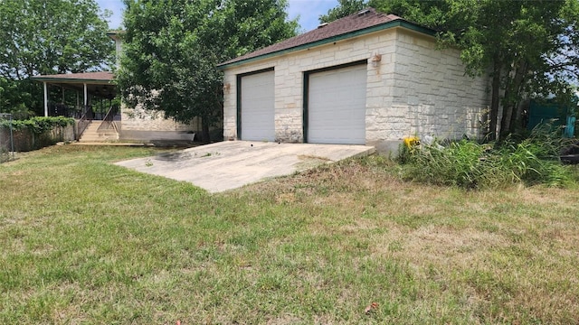 1149 State Highway 21 W Unit A, Cedar Creek, TX 78612 - view of detached garage