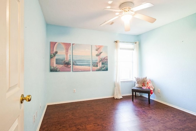 12316 Sugar Leaf Pl, Austin, TX 78748 - unfurnished room with wood finished floors and a ceiling fan