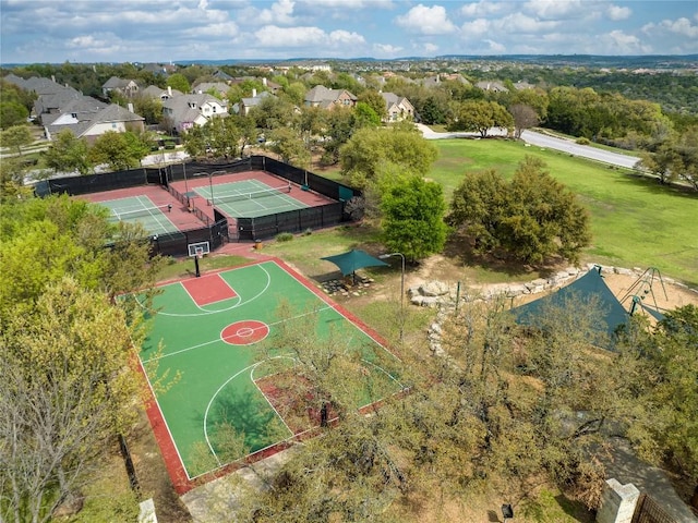 12029 Portobella Dr, Austin, TX 78732 - aerial perspective of suburban area