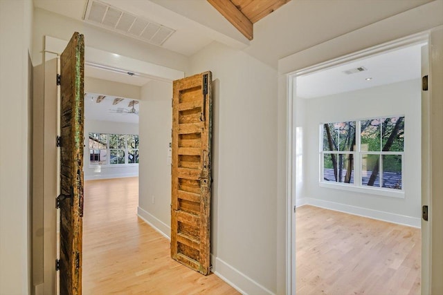 1701 Ravey St, Austin, TX 78704 - hall with light wood finished floors and baseboards