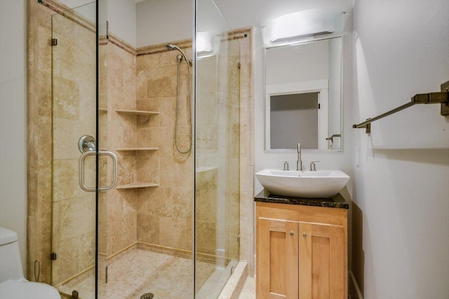 1701 Ravey St, Austin, TX 78704 - bathroom featuring a shower stall and vanity