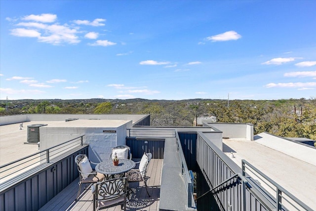 1715 Enfield Rd Unit 302, Austin, TX 78703 - view of wooden terrace