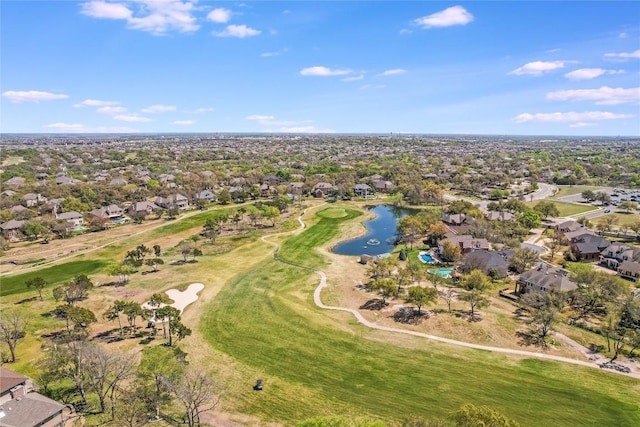 2535 Crenshaw Dr, Round Rock, TX 78664 - aerial view of property and surrounding area with nearby suburban area, a nearby body of water, and a golf club