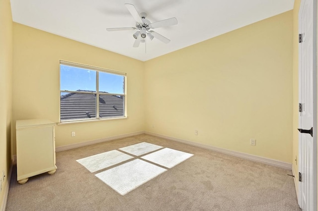5903 Cane Pace, Austin, TX 78746 - carpeted empty room with baseboards and ceiling fan