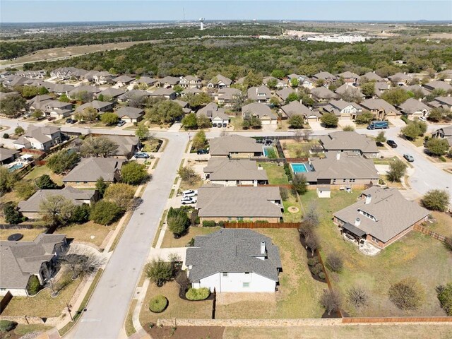 100 Adorno Ln, Georgetown, TX 78628 - aerial view of property's location with nearby suburban area