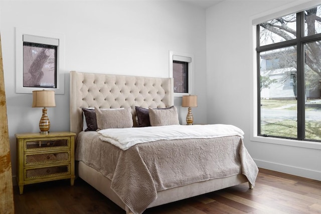 4704 Timberline Dr, Austin, TX 78746 - bedroom featuring wood finished floors and baseboards