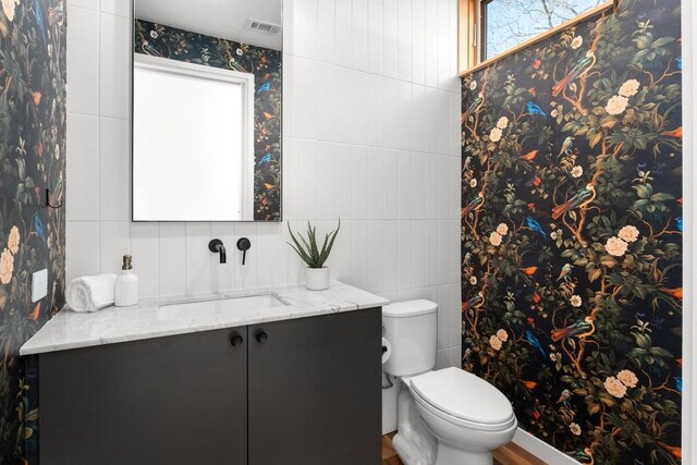 1411 Haskell St, Austin, TX 78702 - bathroom with vanity and toilet
