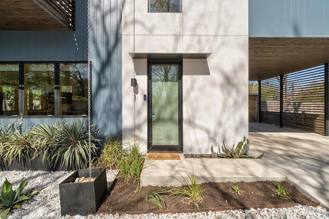 1411 Haskell St, Austin, TX 78702 - entrance to property featuring stucco siding
