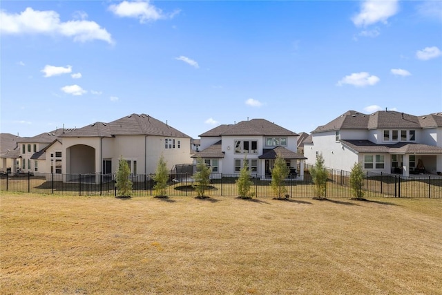 1005 Trevi Fontana, Leander, TX 78641 - fenced backyard featuring a residential view