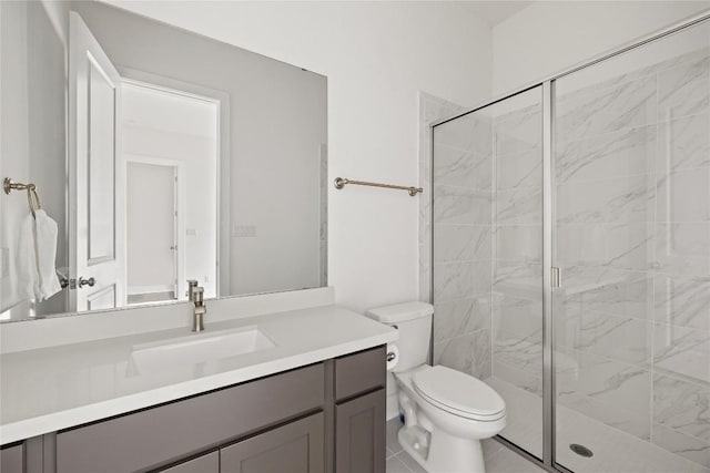 1005 Trevi Fontana, Leander, TX 78641 - bathroom featuring a shower stall and vanity