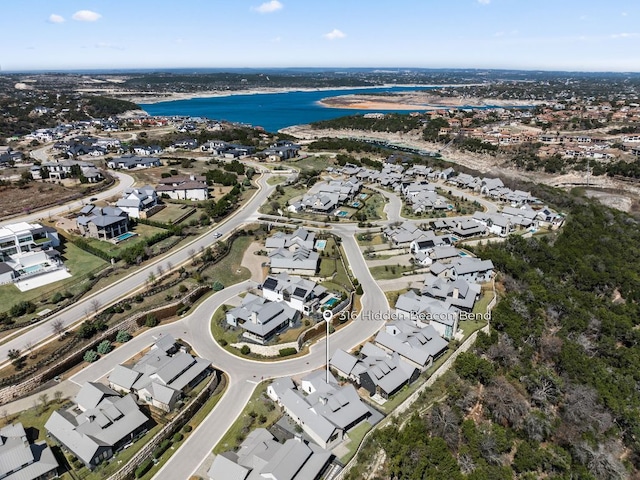 316 Hidden Beacon Bnd, Lakeway, TX 78738 - view of property location featuring a nearby body of water and nearby suburban area