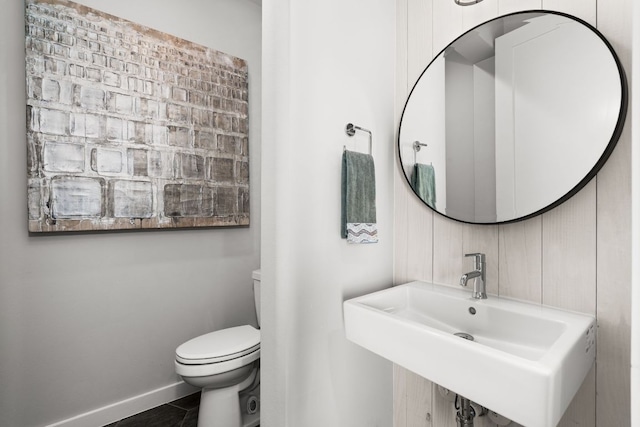 316 Hidden Beacon Bnd, Lakeway, TX 78738 - half bathroom featuring baseboards and tile patterned flooring