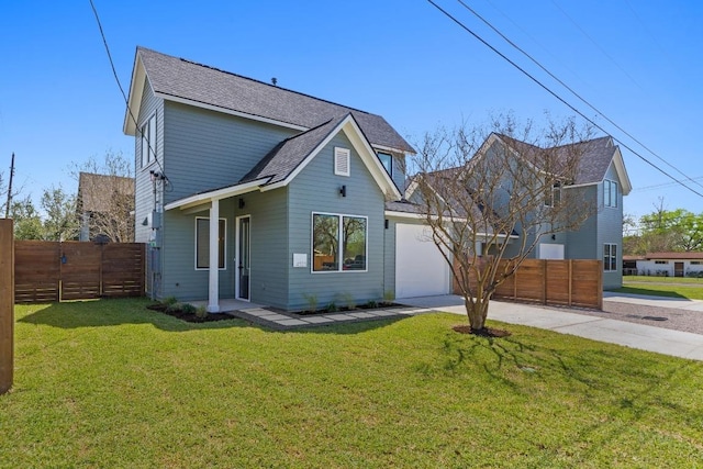 4525 S 3rd St, Austin, TX 78745 - view of front of house featuring driveway, a garage, roof with shingles, and a gate