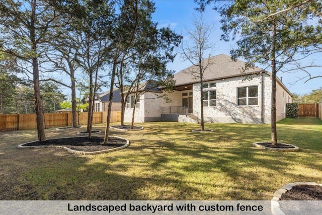 145 Gaston Dr, Bastrop, TX 78602 - view of yard featuring fence