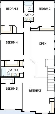 1405 S Brook Dr, Leander, TX 78641 - view of home floor plan