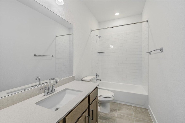 1405 S Brook Dr, Leander, TX 78641 - bathroom featuring vanity and washtub / shower combination