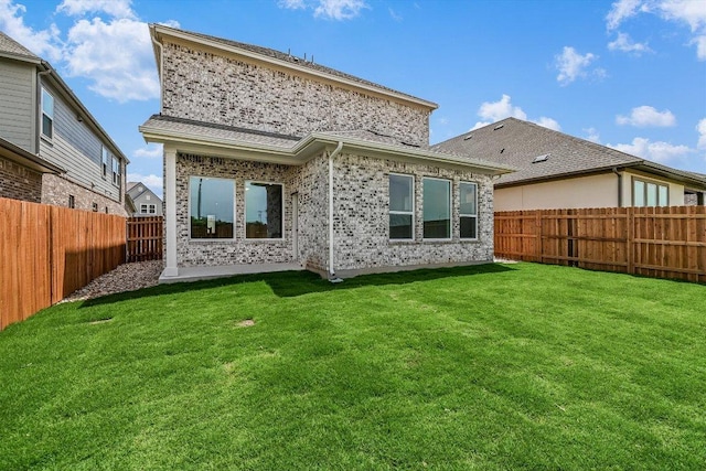 1405 S Brook Dr, Leander, TX 78641 - back of property with a fenced backyard