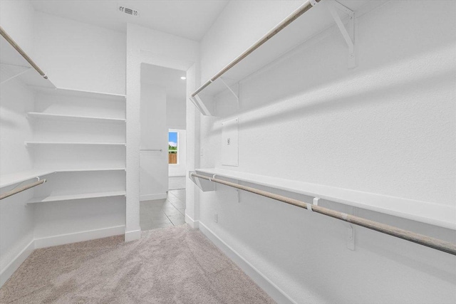 1405 S Brook Dr, Leander, TX 78641 - walk in closet featuring light colored carpet