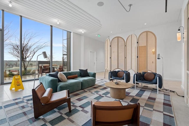 44 E Ave Unit 3402, Austin, TX 78701 - building lobby with floor to ceiling windows and recessed lighting