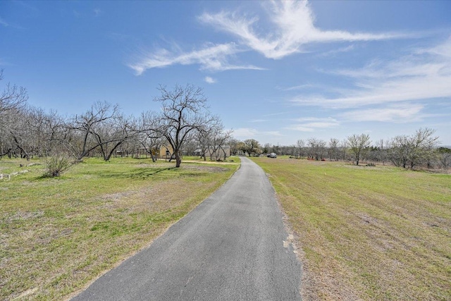 view of street featuring a rural view