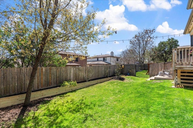 9003 Jodie Ln, Austin, TX 78748 - view of yard with a wooden deck