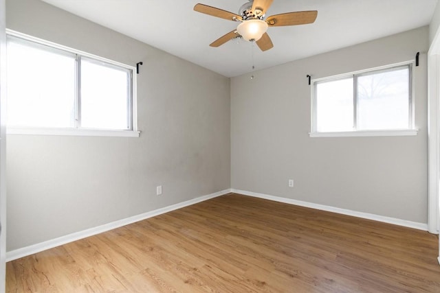703 S 13th St, Copperas Cove, TX 76522 - spare room featuring light wood-style flooring and a ceiling fan