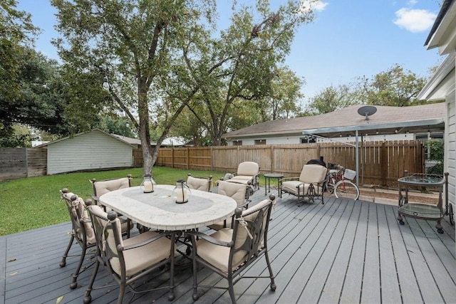 1213 S Church St, Georgetown, TX 78626 - deck featuring outdoor dining space