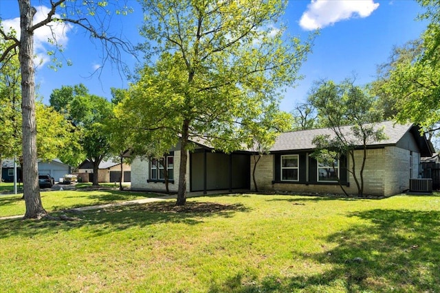 exterior space featuring central AC unit