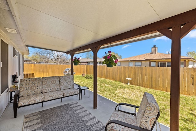 3919 Haleys Way, Round Rock, TX 78665 - view of patio with outdoor lounge area