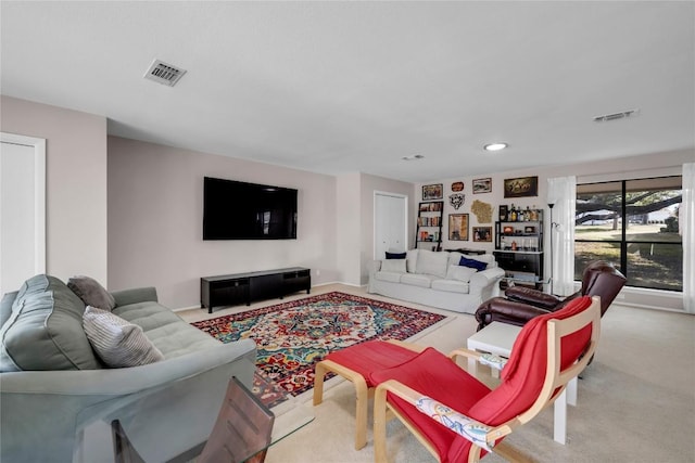 207 Lasso St, Horseshoe Bay, TX 78657 - living area with carpet flooring and recessed lighting